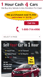 Mobile Screenshot of 1hourcash4cars.com